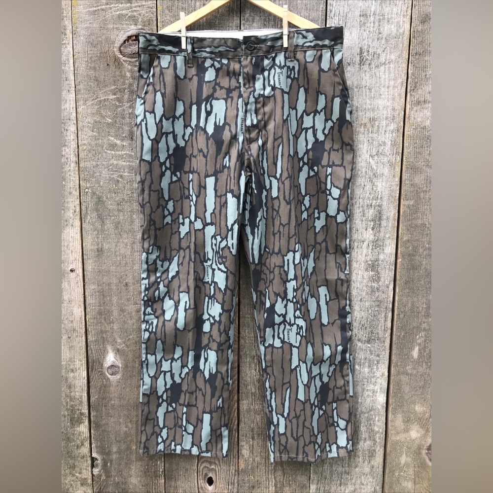 Vintage SafTBak Trebark Camo Hunting Pants XXL Scoville Zipper